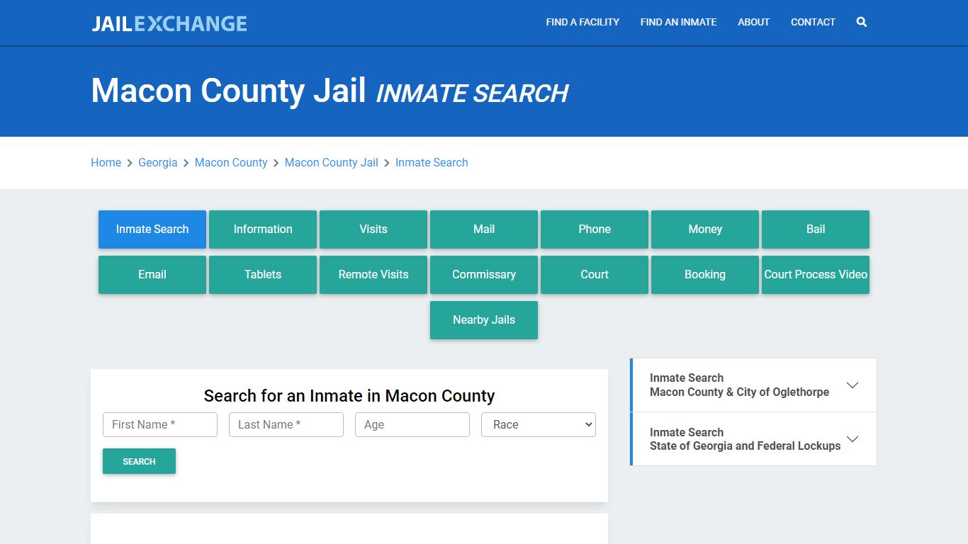 Macon County Jail, GA Inmate Search: Roster & Mugshots